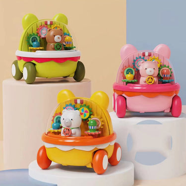 FRICTION CUTE CAR CARTOON BEAR TOY